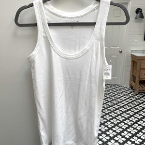 NWT Loft Cotton Scoop Neck Tank size Medium